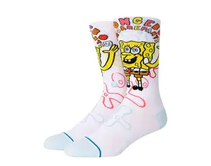 Stance x Sponge Bob Imagination Bob Crew Socks White