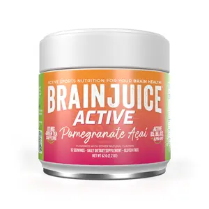 BrainJuice ACTIVE Pomegranate Acai Daily BrainPower Mix - 15 Servings