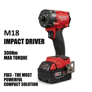 Milwaukee M18 FID3 18V Impact Driver – 1/4-inch Chuck, 300Nm Max Torque