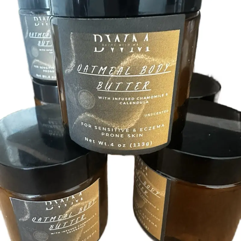 Oatmeal Body Butter with Infused Chamomile & Calendula | sensitive skin | Eczema