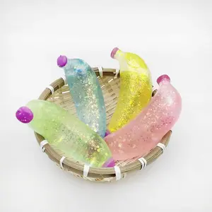 Golden Powder Banana Pinch Fun Toy Explosion Plasticity My World Vegetables and Fruits Pinch Relieve Stress Slow Rebound