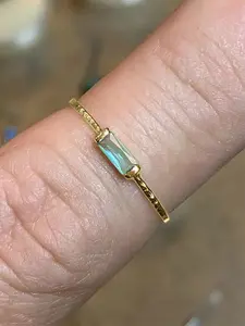 1 PC Pretty Cubic Zirconia Ring Wedding Promise Rings For Women For Valentine's Day Gift Wedding Anniversary Party Jewelry Artificial Zircon Ring