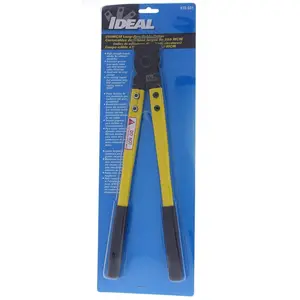 35-031 Long Arm Cable - 14 in., 250mcm Copper, Aluminum Wire Cutting Tool with-Ground Jaws, Replaceable Blades
