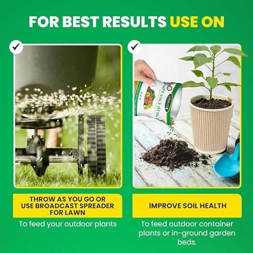 Earth-Care Plus 5-6-6 Organic Fast Acting Fertilizer for All Purpose - Water-Soluble Plant Food for Vegetables, Trees, and Flowers - Boost Growth for Lawns, & Gardens