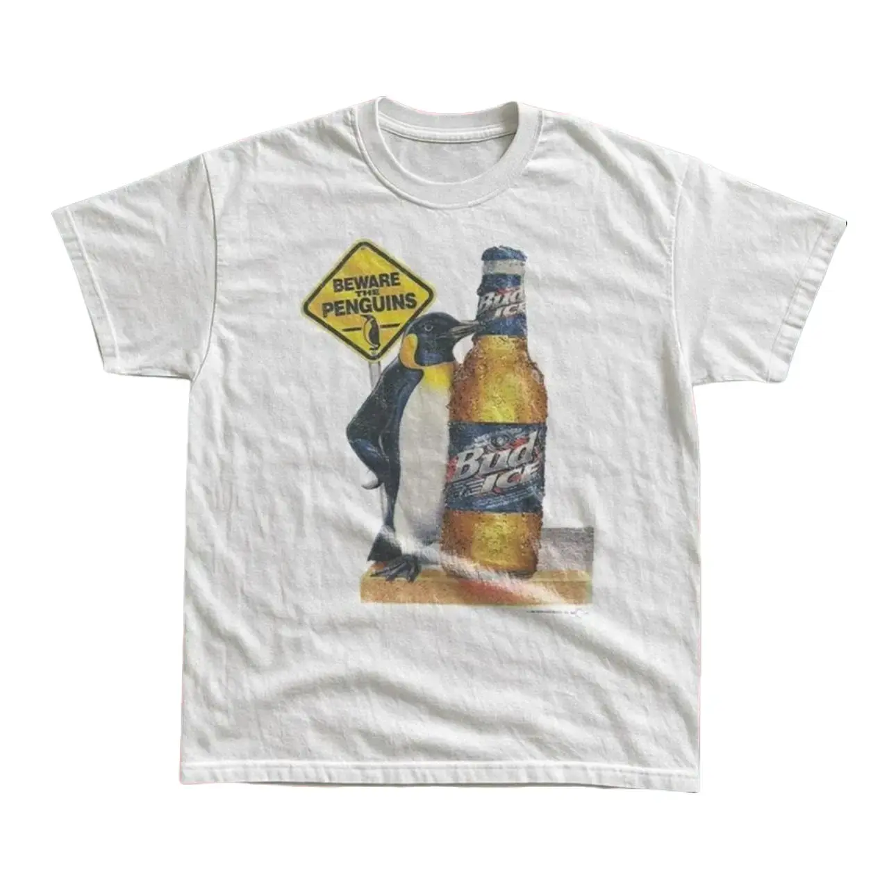 Gildan Men's and Women's T-shirt, Beware The Penguin Graphic Tee, Unisex T-shirt, Gift T-shirt, Y2k Unisex Graphic Tees Gothic Grunge Emo Scene Amity Affliction Style Clothes Menswear Womenswear Streetwear