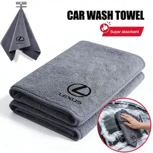 Car Cleaning Towel, Car Drying Towel, Washing Tool for Lexus Models, F Sport Es Rx Nx Ls Ux Lm Lx Gx Lc Rz Is Ct Gs RC Hs Sc Tx Lbx Is300, Car Wash Accessory, Car Detailing Accessories