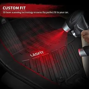 LASFIT Floor Mats Fit for 2020-2023 Toyota Highlander (Not for Hybrid) All Weather TPE Car Liners