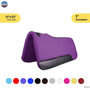 Resistance 31 x 32 Felt Performance Saddle Pad with Wear Leathers, Thickness 1"