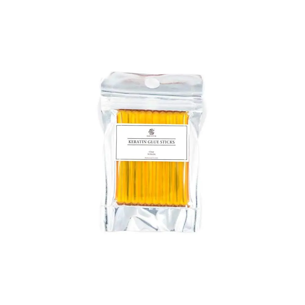 Hair Couture Keratin Glue Sticks - Hair Extension Premium 10 Piece Professional Grade Tools Clear Bond Adhesive Extra Hold Strength