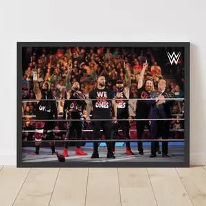 [ Sale Up To 40%] WWE Print - The Bloodline in Ring Poster Wrestling Poster Unframe