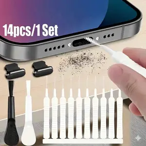 Cell Phone Speaker Dust Removal Tool Kit, Cleaner for iPhone, Samsung - 14Pcs