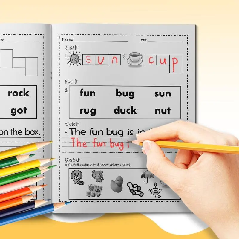 Easy Word Learning Book, 1 Count Step-by-step Guide to Vocabulary Growth, Educational Supplies, Homeschool Supplies for Home School Students, Visual Learning Tools, Learning Materials, Teaching Supplies