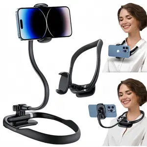 Wintory Flexible Neck Phone Holder Stand for Bed with Swan Neck for iPhone Samsung & 4-7inch Smartphones Accessories Cellphone Mount Multifunctional Selfie Stick