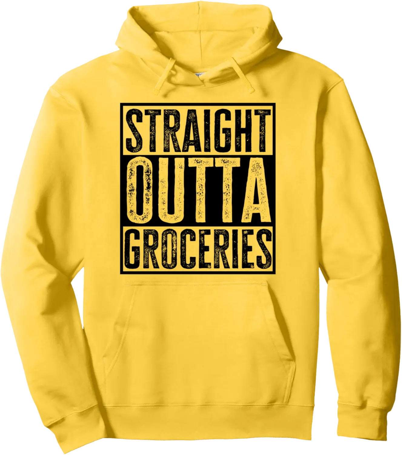 Straight Outta Groceries Funny Sarcasm Quote Vintage Pullover Hoodie - Colinodea Shop 94B0DR381MBV