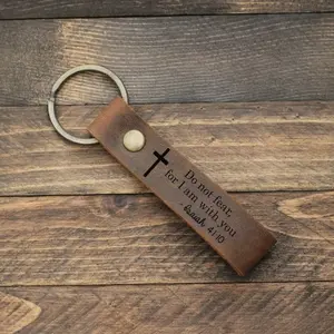 Do Not Fear For l am With You Inspirational Bible Verse Keychain, Christian Keychain, Scripture Keychain, Confirmation Baptism Gift, Faith Gift, Keychains