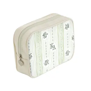 Kappa Delta Stripes + Hearts Cosmetic Bag