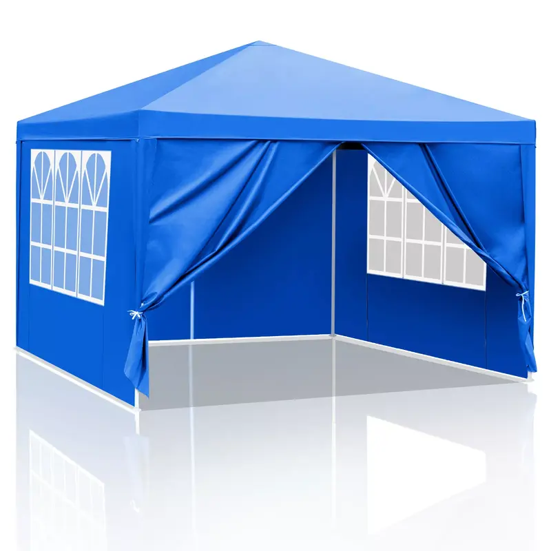 10'x10' Waterproof Patio Gazebo – Outdoor Canopy Tent with 4 Walls for Parties & Events