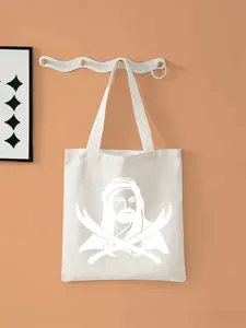 2026 new 3d stereoscopic printHazrat Ali ZulfiqarLarge-capacity canvas single-shoulder handbag, suitable for shopping, fitness and daily use. Foldable and reusable, an eco-friendly shopping bag