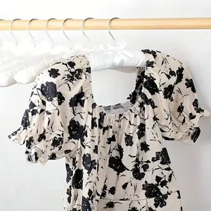 6 Counts/set high-quality silk hangers, with 360° rotating hooks, bows, soft and smooth ladies' hangers, suitable for dresses, sweaters, wedding gowns, and ladies' clothing display racks, Rotatable Clothes Hanger