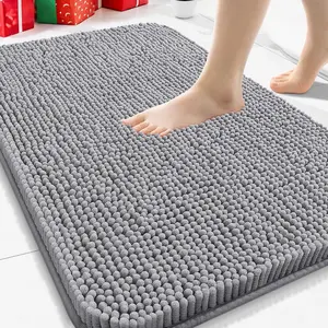 Bathroom Rugs 30x20 Extra Soft Absorbent Shaggy Chenille Bath Rugs