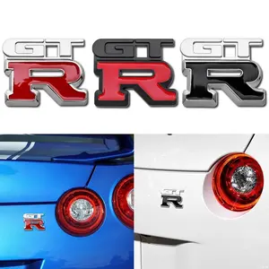 1/3Pcs 3D Metal GTR Logo Car Styling Emblem Badge Decoration Sticker Decals Auto Accessories For Nissan Nismo GT-R R32 R33 R34 R35 370Z SYLPHY Teana
