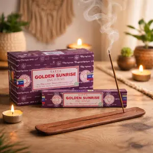Satya Golden Sunrise Incense Sticks 15 g, 12-Box Case
