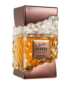 Nusuk Ateeq Eau De Parfum for Men 3.4 oz 100ml Citrus Spice Woody Fragrance