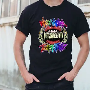 TrapNative WetWork Design T-Shirt - Men's Graphic Tee - Graphics, Menswear Shortsleeve Casual Streetwear Tshirt