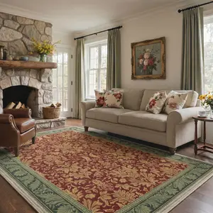 【Deals For You Days】BEIMO Home Carpet – Machine Washable, Soft, Pet Friendly, Non-Slip Area Rug, Perfect Floor Rug for Living Room, Bedroom, Kitchen, Hallway ,ARC3231-OCHRE BLOOM