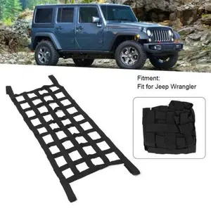 Multifunction Mesh Cargo Net Auto Roof Net Hammock for Jeep Wrangler YJ TJ JK JL