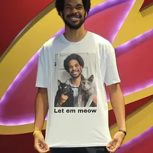 JALILELKHOURY Let Em Meow Jarrett Allen T-Shirt, Unisex Men & Women, Trendy Streatwear Gift