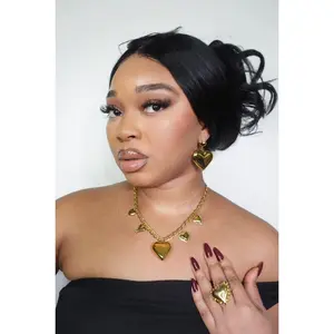 Cherish Heart Puffy Dangle Statement Earrings