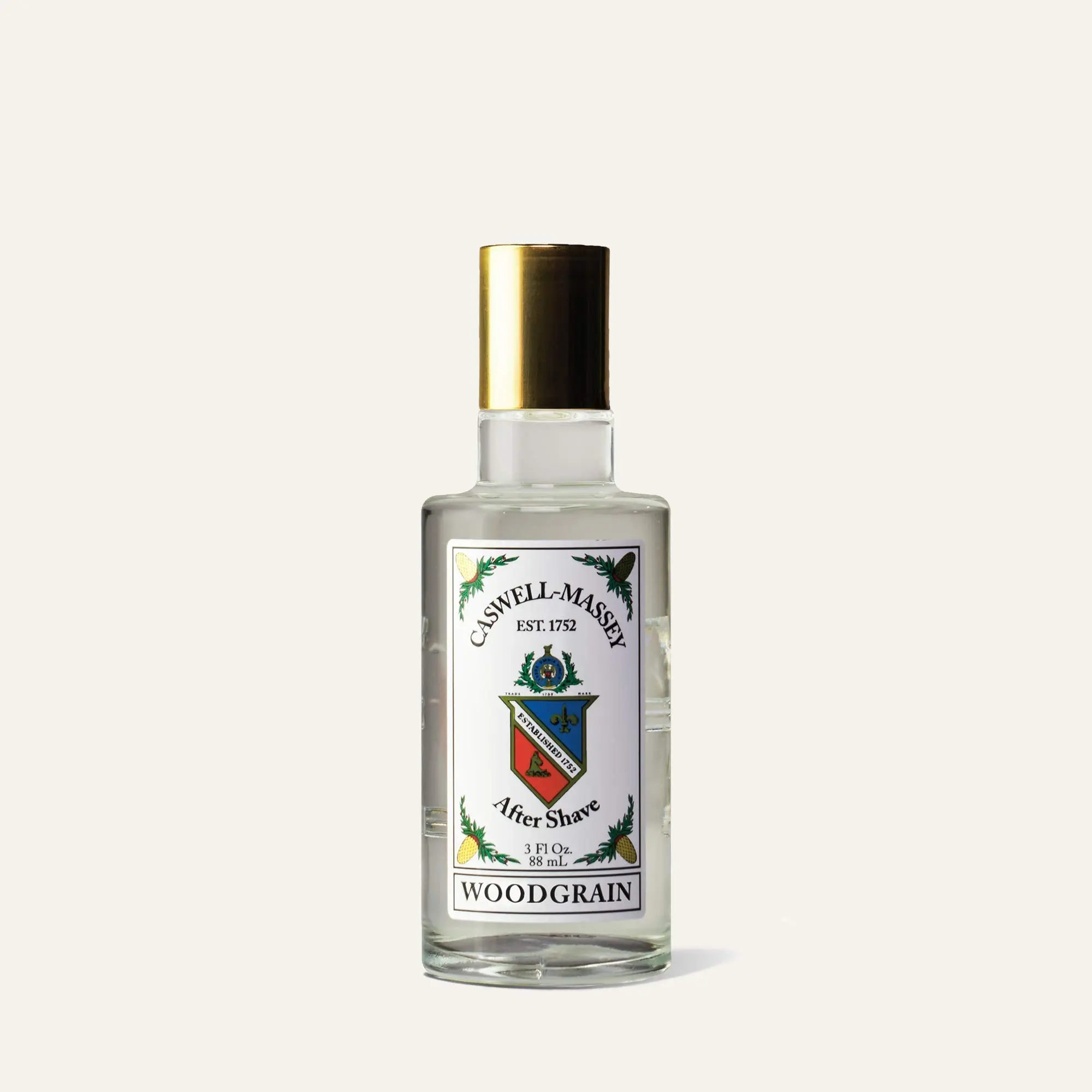 Caswell-Massey Woodgrain Sandalwood Aftershave - Classic Spicy Fragrance with Menthol & Glycerin for Men - 3 oz / 88 ml