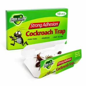 Roach Traps, Roach Traps Indoor Sticky with Cockroach Bait, Cockroach Glue Trap Long Lasting and Non Toxic, Children and Pet Friendly, for Home, Kitchen, Bathroom, Storage Room