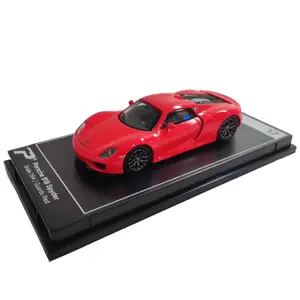 Kinsmart 1:64 Scale Porsche 918 Spider Model Car, Guards Red