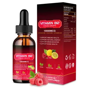 Vitamin B12 Liquid - Vitamin B12 Sublingual Liquid Drops| Methylcobalamin B12 10000mcg Formula with Vitamin B9, D3, Calcium, Vegan Methyl B12 Vitamins Support Energy Mood, Brain Health, Immune System