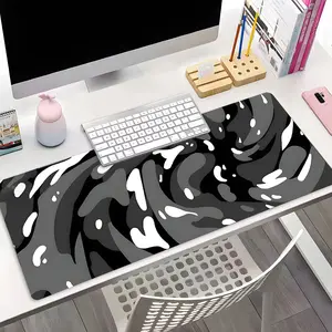 Abstract Pattern Mouse Pad, Rectangle Gaming Mouse Pad, Non-slip Rubber Pad, Aesthetic Desktop Decoration Protective Pad for Laptop, Computer Games, Desk Accessories