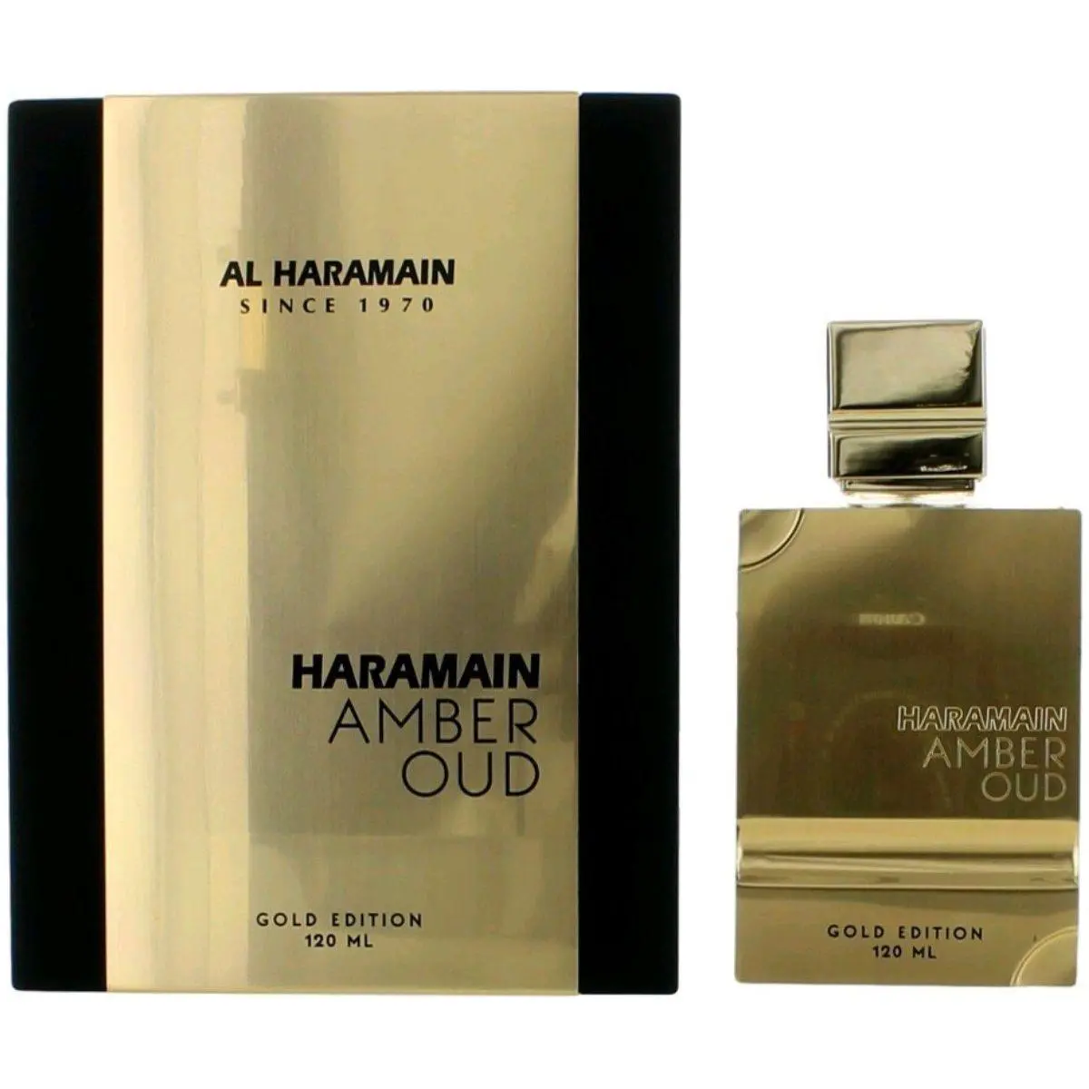 AL HARAMAIN Amber Oud Gold Edition Spiced Woody Oriental EDP Spray - 4.0 fl oz, Unisex Fragrance with Cedar, Musks, Citrus, Lemon Notes, New in Box