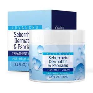 Seborrheic Dermatitis & Psoriasis Treatment Cream - Herbal Extracts Formula for Comprehensive Care Comfort Natural