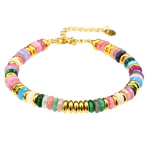 Unisex Colorful Beaded Bracelet for Women - Unique Resin Beads, Boho Statement Piece, Daily Wear, Summer Vacation Fashion Costume Jewelry