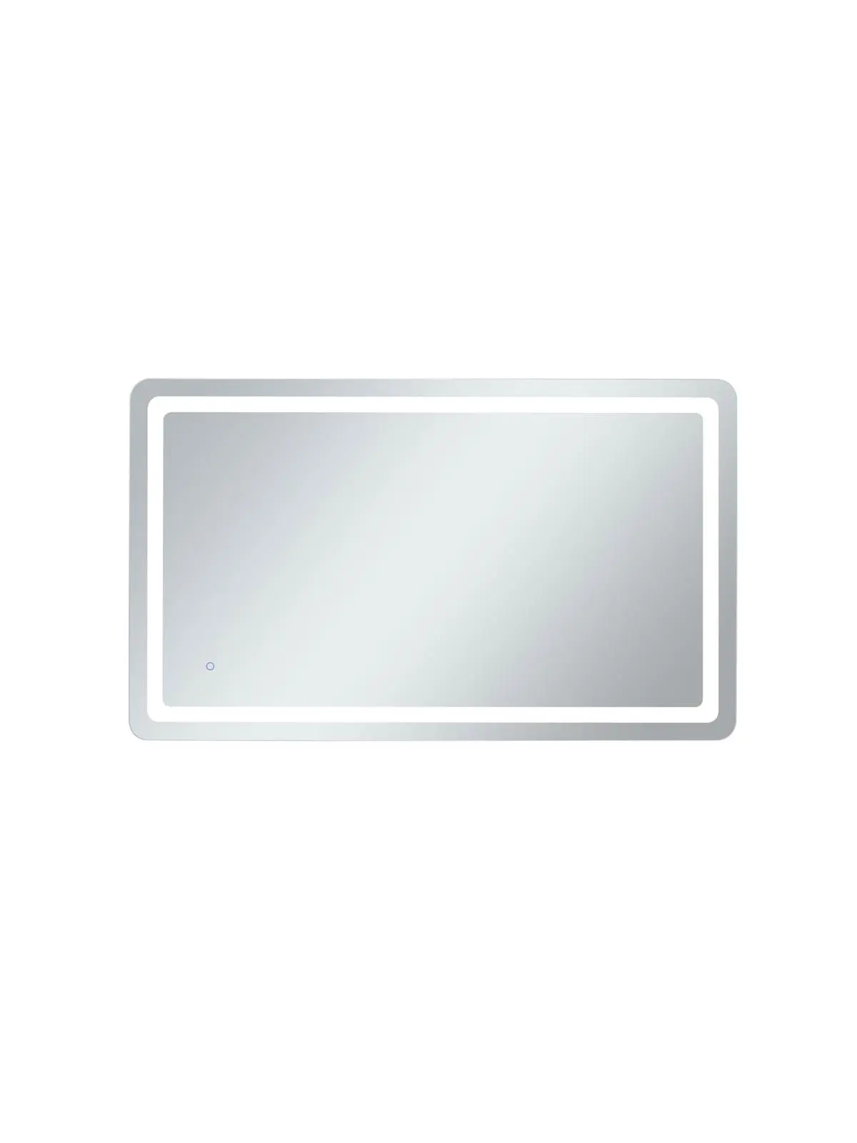 212 MAIN Genesis Soft Edge Lighted Bathroom Vanity Mirror - 36x60 in. Damp Fixture, MRE33660, Glossy White Metal Frame, Glass, Hanging Design, Anti-Fog, Touch Controls, Dimmable Rectangle Mirror, Lighted Mirror