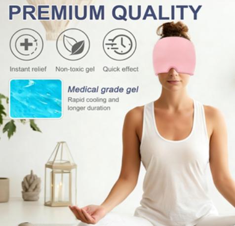 Migraine Headache Relief Cap, Gel lce Head Wrap For Tension And Stress Relief.Suitable For Home Breaks, Before Sleep, Office Migraine Headache Relief Cap, Gel lce Head Wrap For Tension And Stress Relief.Suitable For Home Breaks, Before Sleep, Office