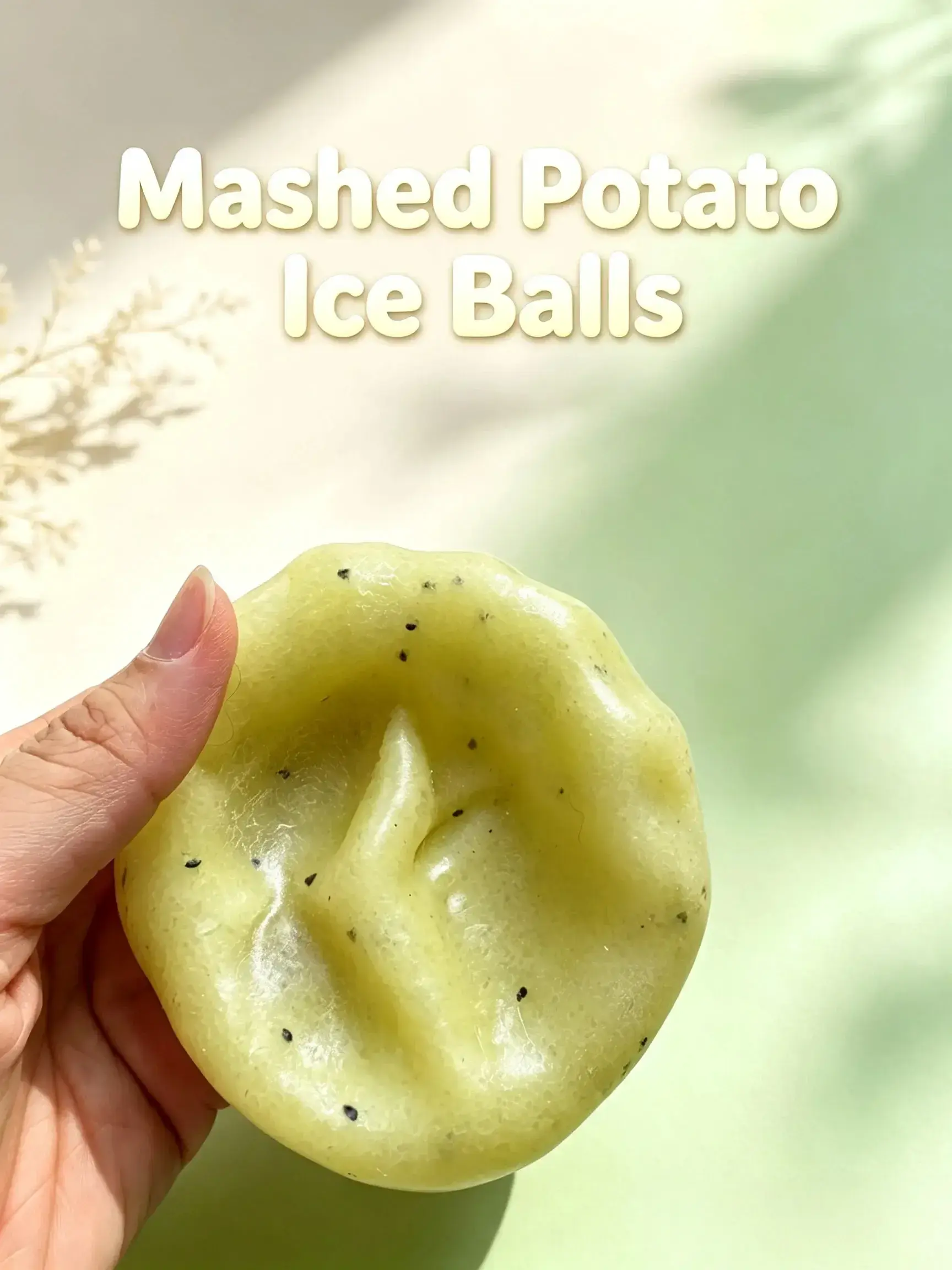Handmade Realistic Mashed Potato Squish Squeeze Ball, Crunchy Textured Sensory Fidget Toy with Satisfying ASMR Sounds, Daily Calming Relax Toy for All Ages, Great Gift for Holiday, Party and Casual Use
