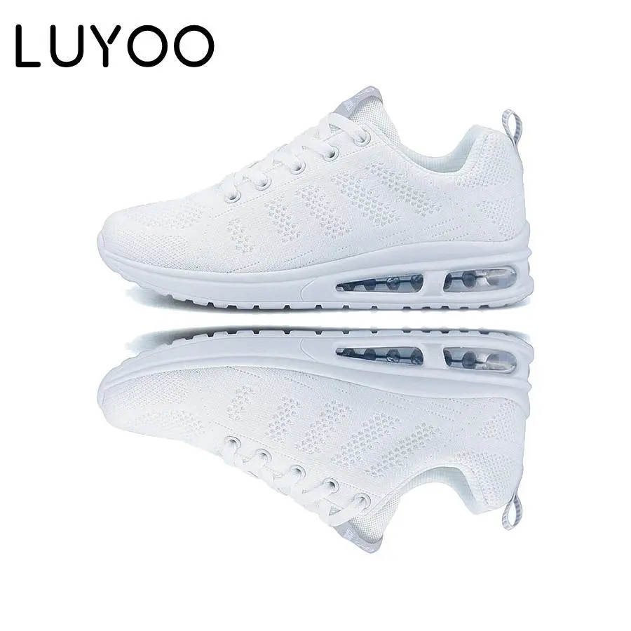 Women's Breathable Running Shoes, Lightweight Women's Sports shoes, Air Cushion Walking Tennis Shoes