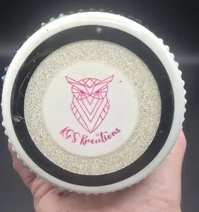 Horror Inspired Rhinestone Tumbler 20oz Handmade Bling Cup Sparkle Mask Design Bold Unique Drinkware For Horror Lovers Collectors - Bottle