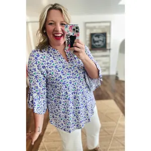 Beautiful Blouse with Medallion Print (S-3XL)