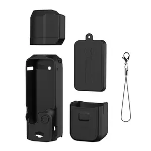 Pocket 3 Silicone Cover Black Protective Case Lens Protector Scratch-Resistant Sleeve for DJI OSMO Pocket 3 Accessories ﻿ ﻿