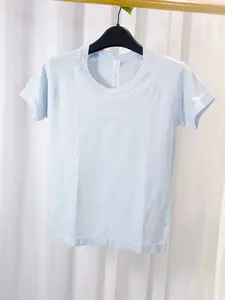 Women's Summer Yoga Set Short Sleeve Seamless Design Round Neck Sportswear Quick-Dry Fabric Comfortable Fit Gym Outfits Ideal for Gym & Daily Wear