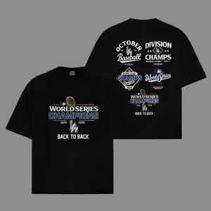 Dodgers Back To Back World Series Champions 2024 2025 Shirt | LA Baseball Division Champs Graphic Tee | National League Winner Fan Gift
