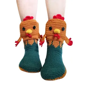 Men Women Knitted Crocodile Socks 3D Animal Socks Novelty Knitting Shark Fish Socks Fun Christmas Gift to Kids Adults